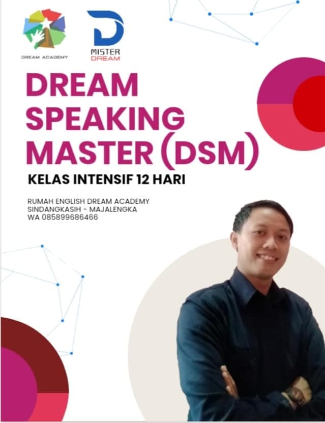 Brosur Dream Speaking Master kelas intensif speaking 12 hari